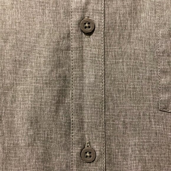 FARWEST Dusty sage green short-sleeve button-down men's shirt ~ XL 1X summer top - Picture 4 of 12